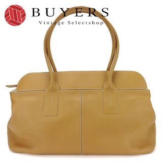 トッズ(TOD'S)の【中古】 トッズ トートバッグ レザー ベージュ シルバー金具 肩掛け シンプル レディース 女性 TOD’S(トートバッグ)