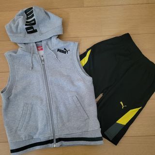 プーマ(PUMA)の130cm　PUMA　プーマ　パーカーベスト　半ズボン(ウェア)