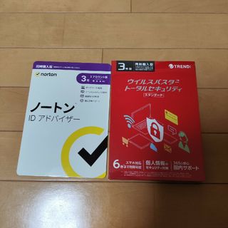 トレンドマイクロ(Trend Micro)のウイルスバスター トータルセキュリティ、ノートンIDアドバイザー(PC周辺機器)