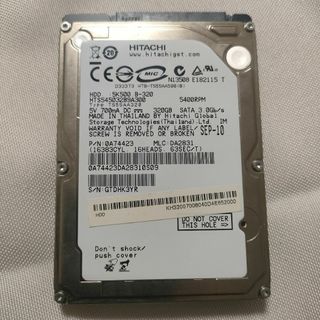 ヒタチ(日立)の【投げ売り】HITACHI製 2.5インチ HDD SATA 320GB(PCパーツ)