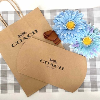 COACH - 【新品】COACH ショップ袋 ギフトBOX リボン 3点セット