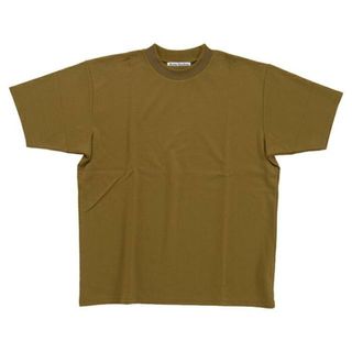 アクネストゥディオズ(Acne Studios)の【4色展開】Acne Studios アクネ ストゥディオズ Navid BL0004 PNK / BL0004 PGRN / BL0004 GRN / BL0004 WHT メンズ Tシャツ トップス 半袖 クルーネック ロゴ リブ(as0020) 3.カーキ(Tシャツ/カットソー(半袖/袖なし))