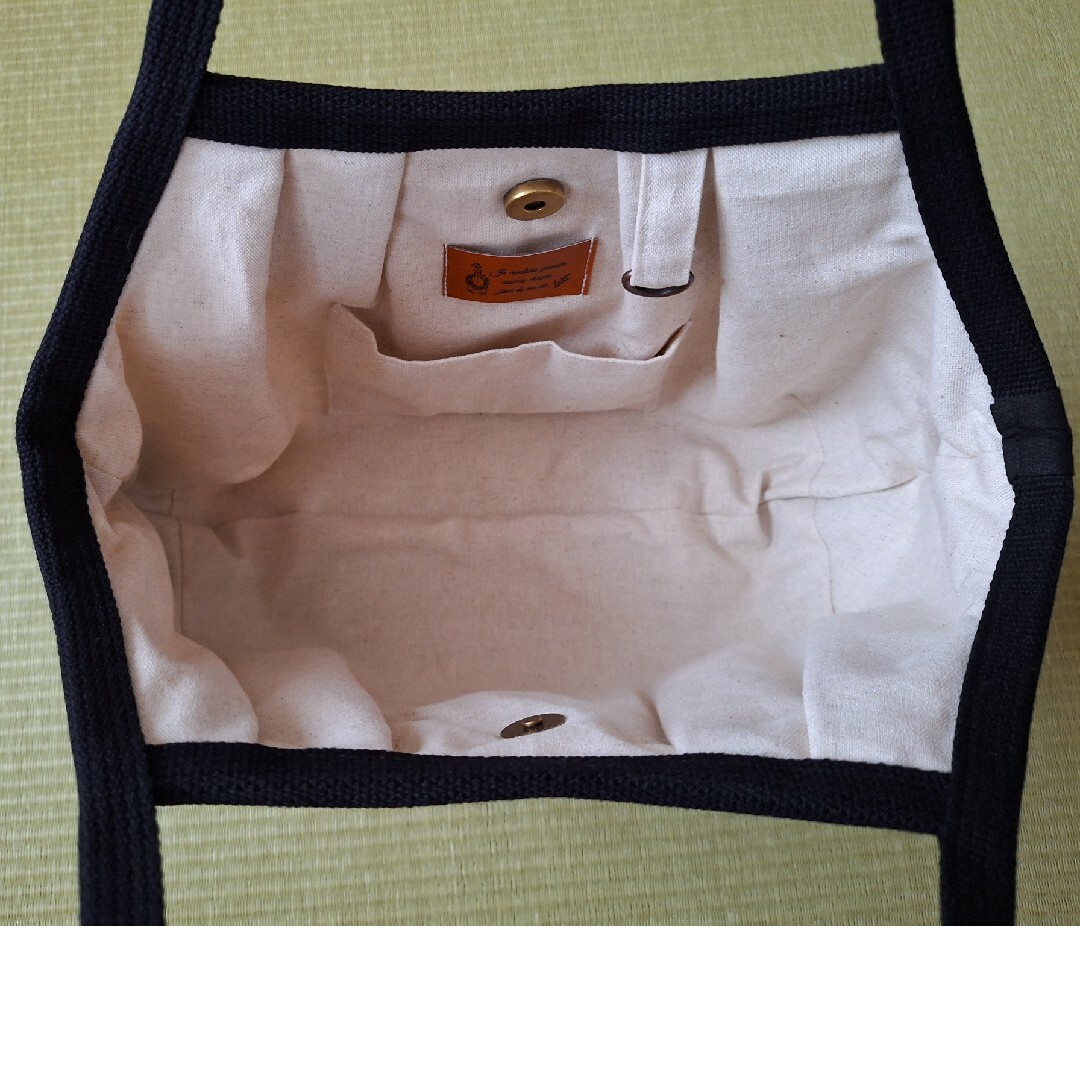 echino　シルバー　グラニーバッグ ハンドメイドのファッション小物(バッグ)の商品写真