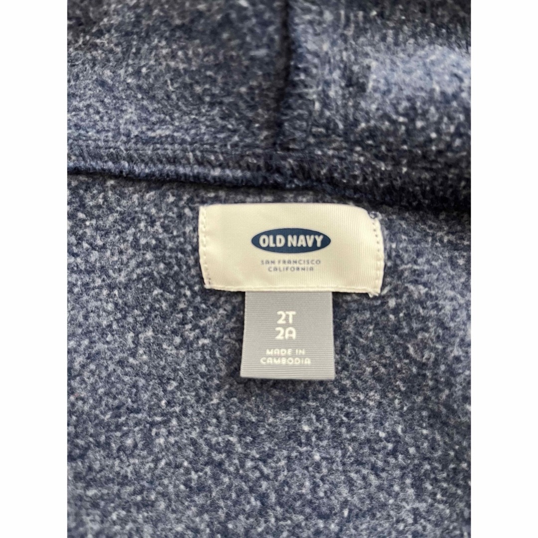 Old Navy(オールドネイビー)のオールドネイビー　裏起毛パーカー　2T(90cm) キッズ/ベビー/マタニティのキッズ服女の子用(90cm~)(ジャケット/上着)の商品写真