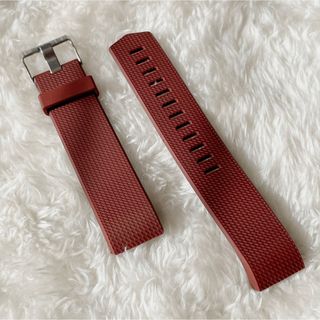 コンパチブルバンド Fitbit Charge2 ベルト ブラウン S(ラバーベルト)