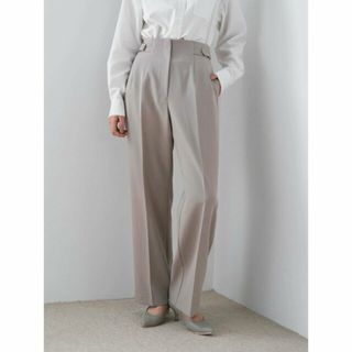 イェッカヴェッカ(YECCA VECCA)の【ベージュ】サイドベルテッドハイウエストパンツ/24SS(その他)