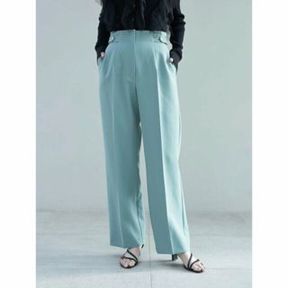 イェッカヴェッカ(YECCA VECCA)の【グリーン】サイドベルテッドハイウエストパンツ/24SS(その他)