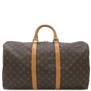 ルイヴィトン(LOUIS VUITTON)のルイヴィトン LOUIS VUITTON ボストンバッグ キーポル バンドリエール50 モノグラムキャンバス モノグラム ゴールド金具 茶  旅行カバン 鍵/パドロック/ネームタグ/欠品  M41416 VI8911【中古】(ボストンバッグ)