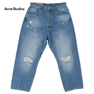 アクネストゥディオズ(Acne Studios)のAcne Studios アクネ ストゥディオズ Brad Mid Ripped BK0055 メンズ デニム ジーンズ パンツ ズボン ブルー 青 ダメージ加工(as0032) -(デニム/ジーンズ)