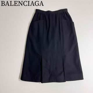 バレンシアガ(Balenciaga)の良品　BALENCIAGA バレンシアガ　ロングスカート　カシミヤ混(ロングスカート)