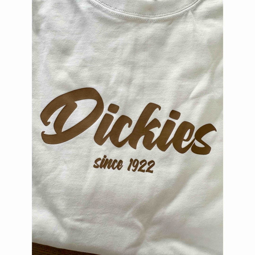 Dickies(ディッキーズ)の1924 新品　Dickies フロントロゴ　半袖　Tシャツ　クリーム　XL メンズのトップス(Tシャツ/カットソー(半袖/袖なし))の商品写真