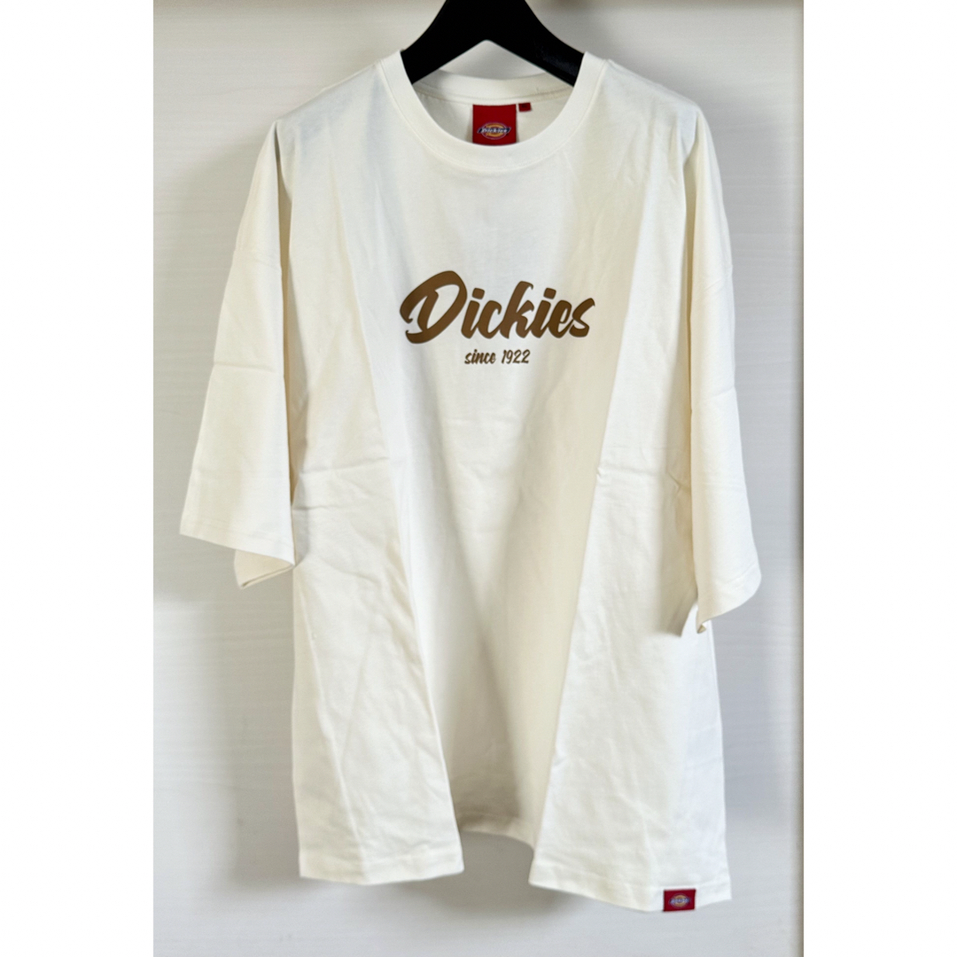 Dickies(ディッキーズ)の1924 新品　Dickies フロントロゴ　半袖　Tシャツ　クリーム　XL メンズのトップス(Tシャツ/カットソー(半袖/袖なし))の商品写真