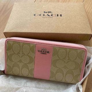 COACH - COACH コーチ 長財布 財布 ネイビー 花柄 新品 未使用の通販 ...