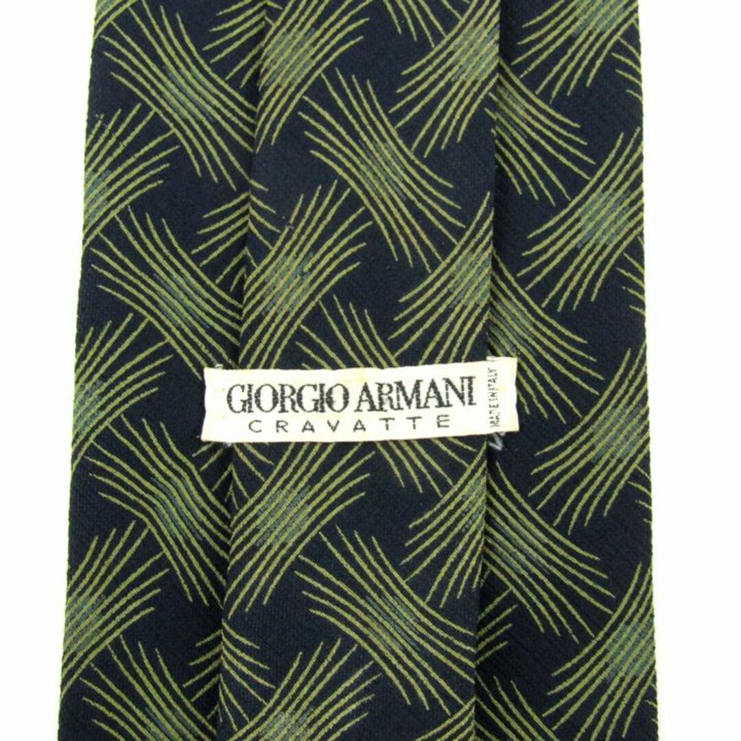 Giorgio Armani(ジョルジオアルマーニ)のジョルジオアルマーニ ブランドネクタイ ワイドタイ チェック柄 シルク イタリア製 メンズ ネイビー GIORGIO ARMANI メンズのファッション小物(ネクタイ)の商品写真