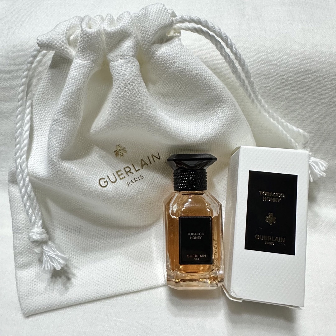 GUERLAIN(ゲラン)のGUERLAIN ゲラン 香水10ml タバコハニー 巾着ポーチ付き 新品未使用 コスメ/美容の香水(香水(女性用))の商品写真