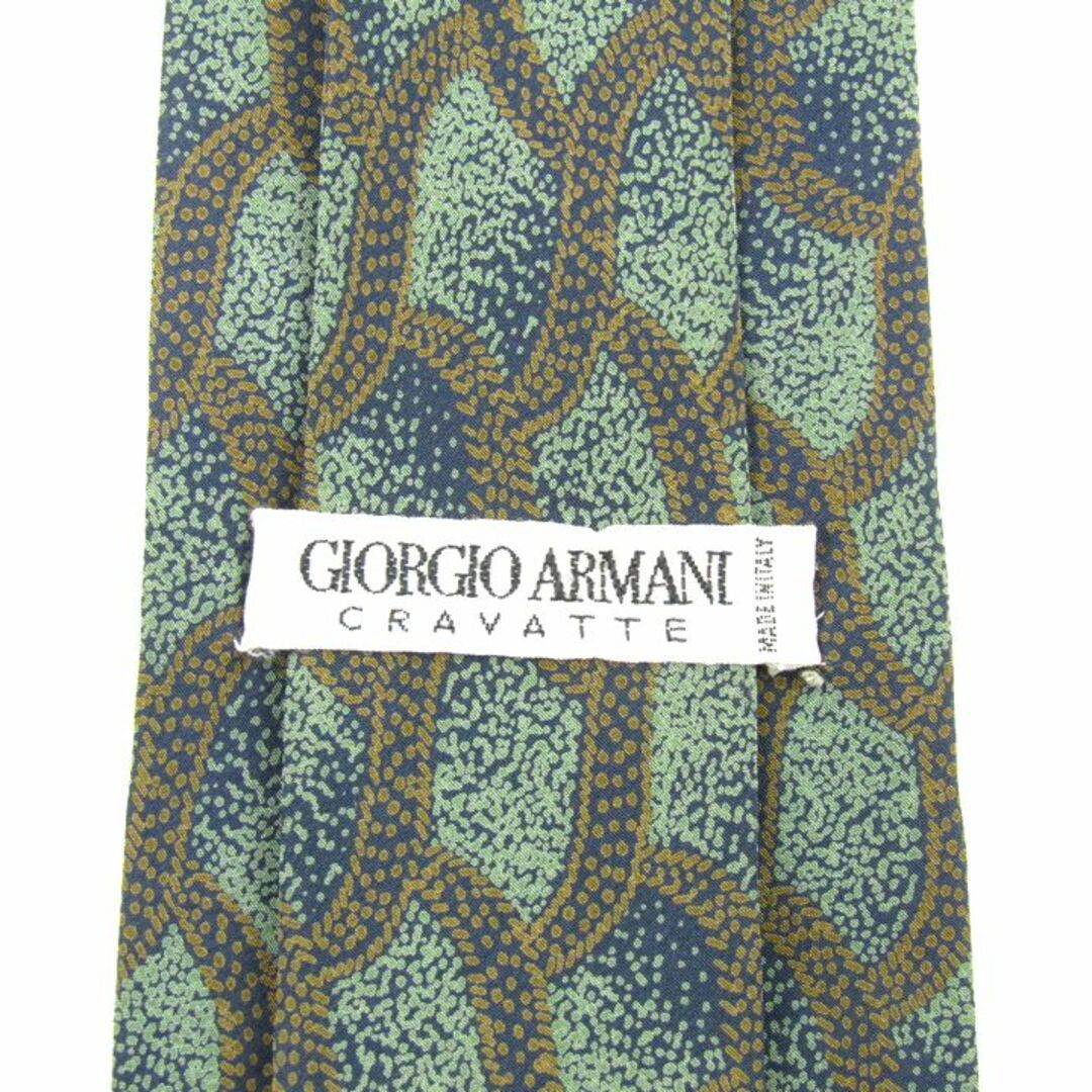 Giorgio Armani(ジョルジオアルマーニ)のジョルジオアルマーニ ブランドネクタイ チェック柄 シルク イタリア製 メンズ ネイビー GIORGIO ARMANI メンズのファッション小物(ネクタイ)の商品写真