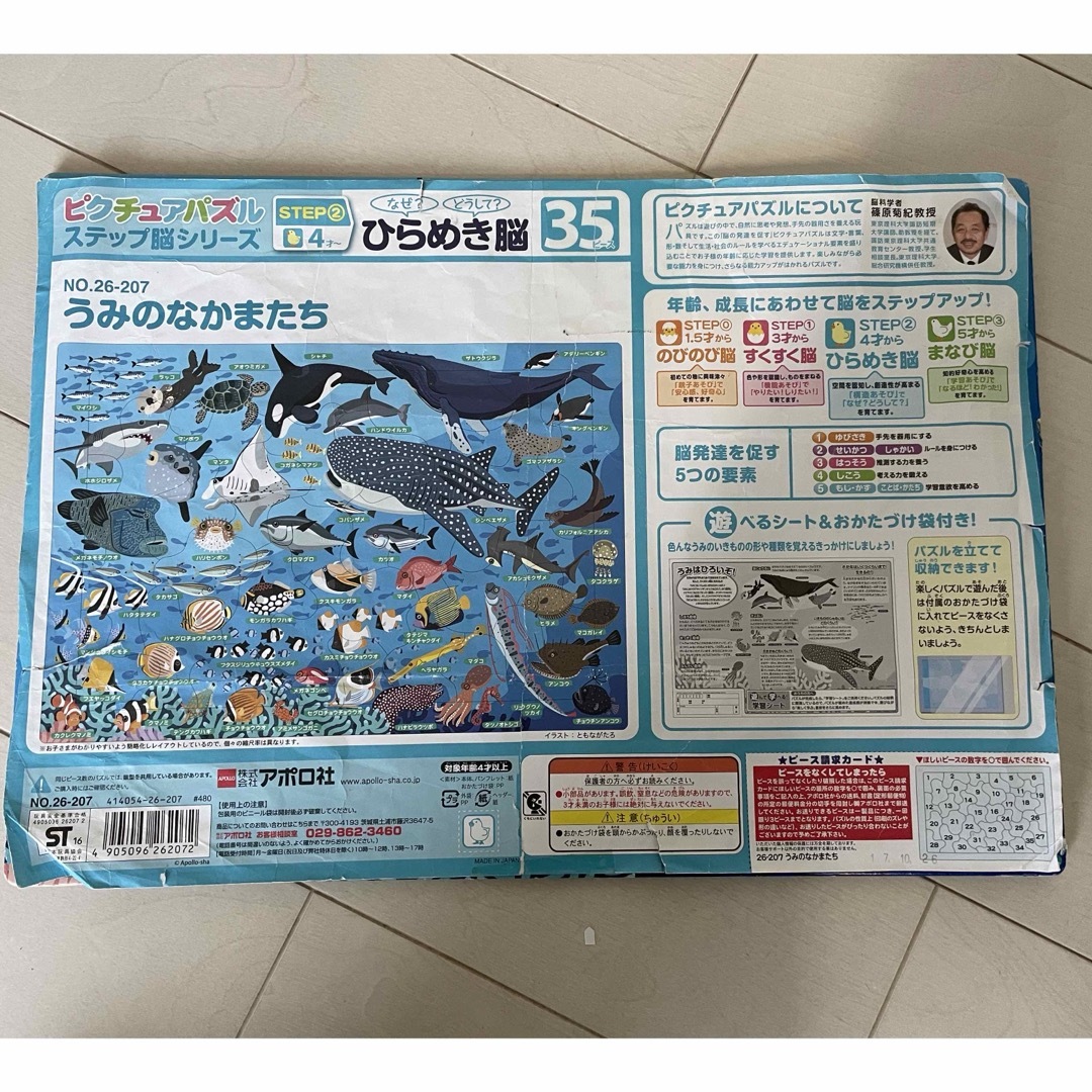 パズル6枚セット キッズ/ベビー/マタニティのおもちゃ(知育玩具)の商品写真