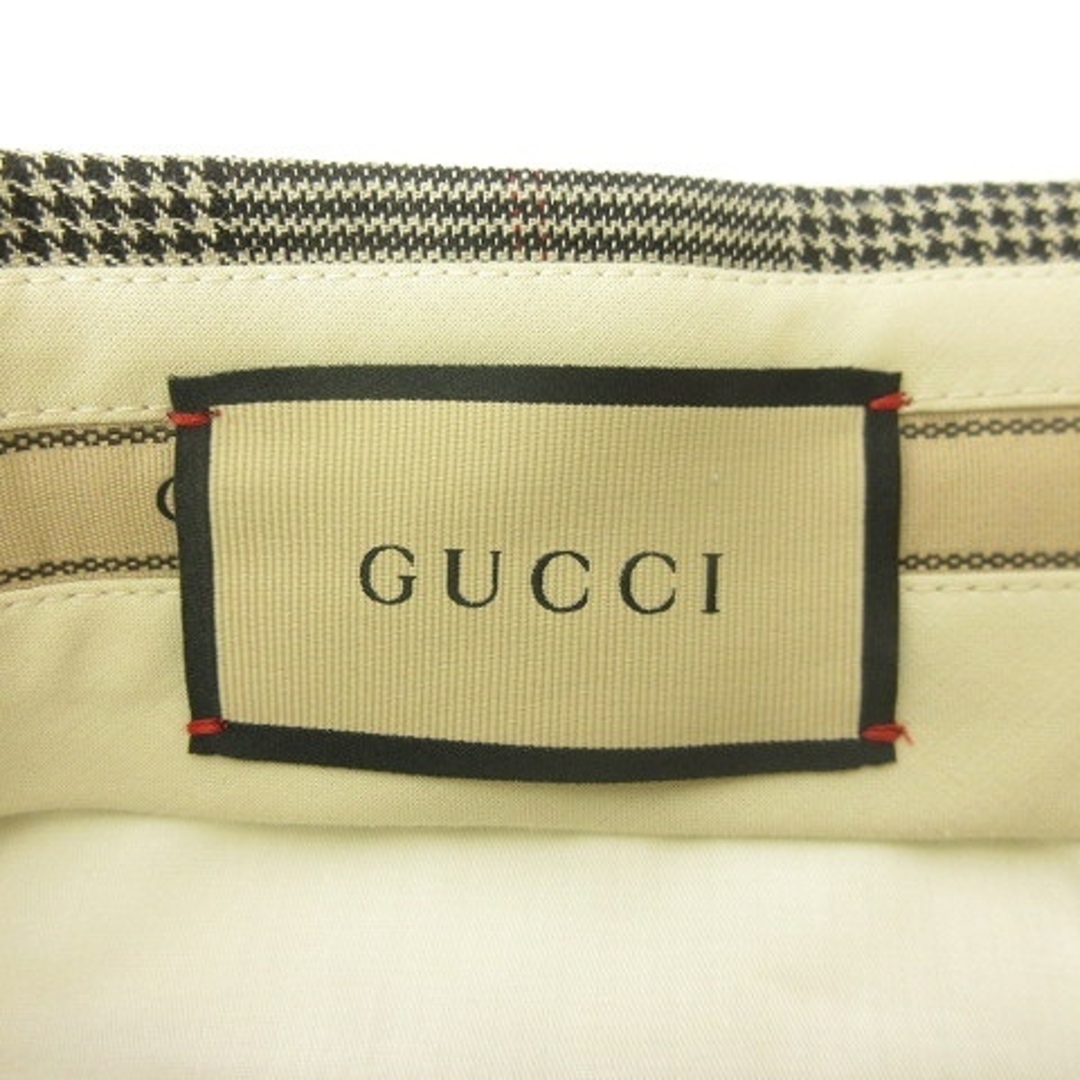 Gucci(グッチ)のGUCCI boutique タグ付 チェック ウールリネン スラックス 50 メンズのパンツ(スラックス)の商品写真