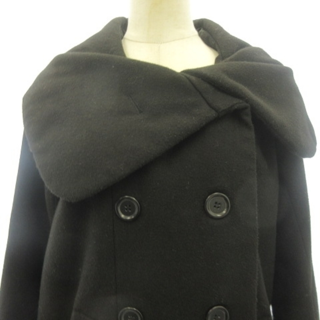 INGNI(イング)のイング INGNI コート ジャケット ダブル ウール混 黒 ブラック M レディースのジャケット/アウター(その他)の商品写真