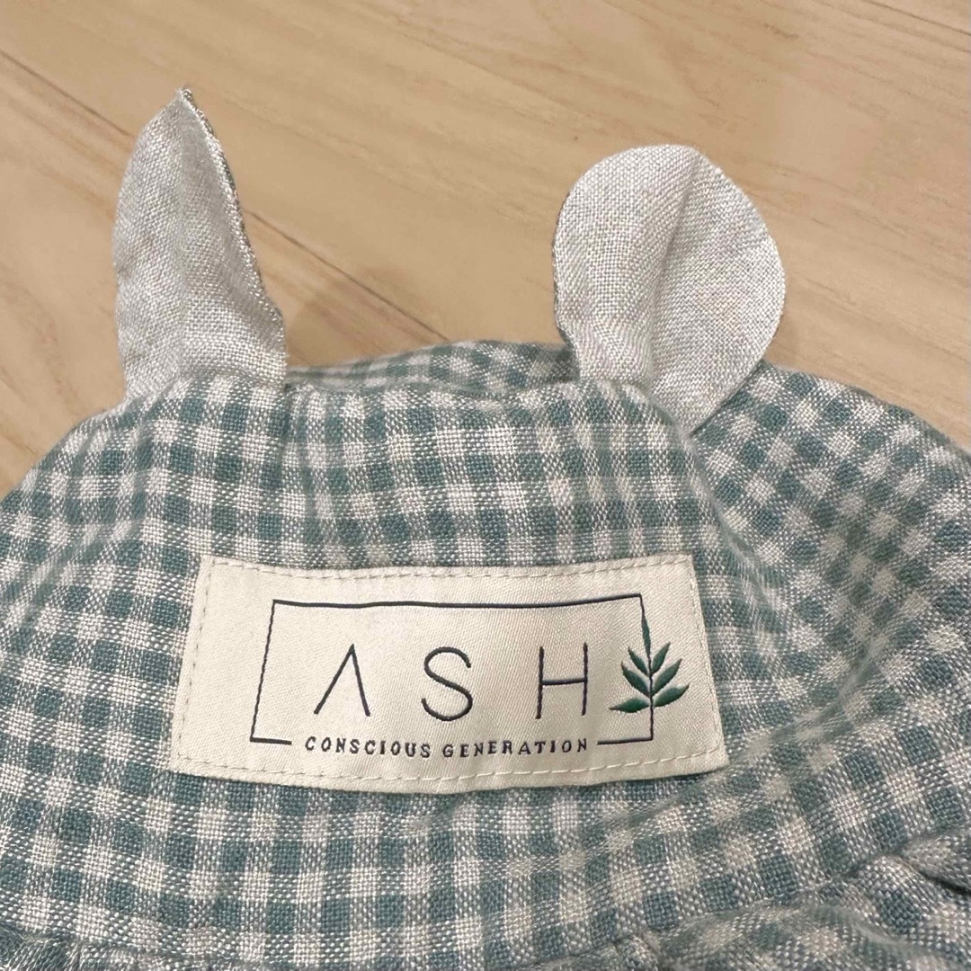 ASH(アッシュ)のASH GENERATION GINGHAM BEAR HAT キッズ/ベビー/マタニティのこども用ファッション小物(帽子)の商品写真