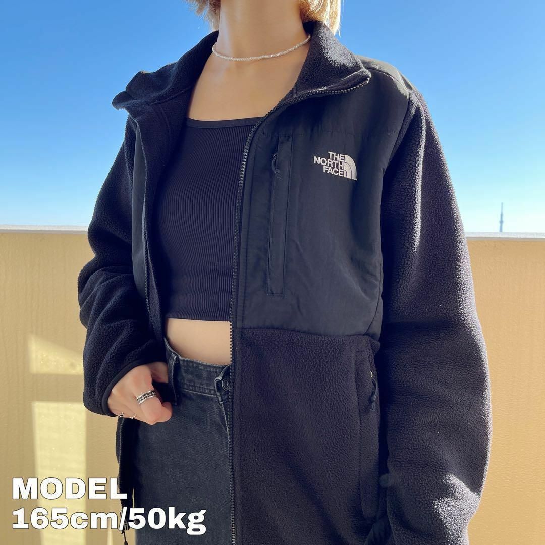 THE NORTH FACE(ザノースフェイス)のザノースフェイス デナリジャケット ナイロン M 黒 白 フリース 7352 メンズのジャケット/アウター(ブルゾン)の商品写真