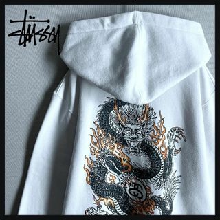 STUSSY - 【両面デザイン】ステューシー Ｍ パーカー ショーンフォント