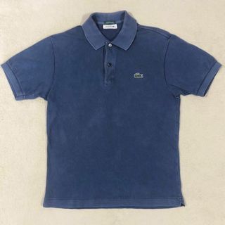 ラコステ(LACOSTE)のラコステ　LACOSTE 半袖　ポロシャツ　青　Sサイズ　ファブリカ製(Tシャツ(半袖/袖なし))