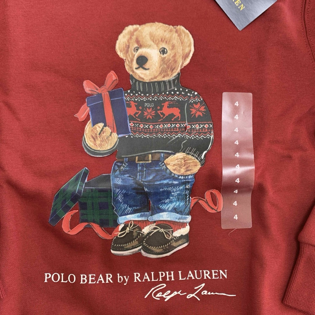 Ralph Lauren(ラルフローレン)の【新品】ラルフローレン ポロベア トレーナー ワインレッド XL キッズ/ベビー/マタニティのキッズ服男の子用(90cm~)(ニット)の商品写真