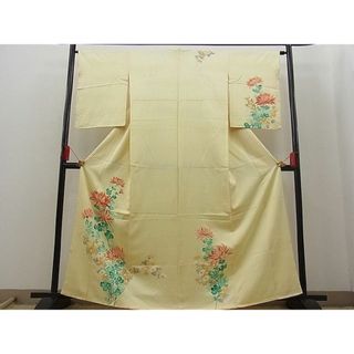 平和屋野田店■訪問着　手描き　乱菊　逸品　n-fw5108(着物)