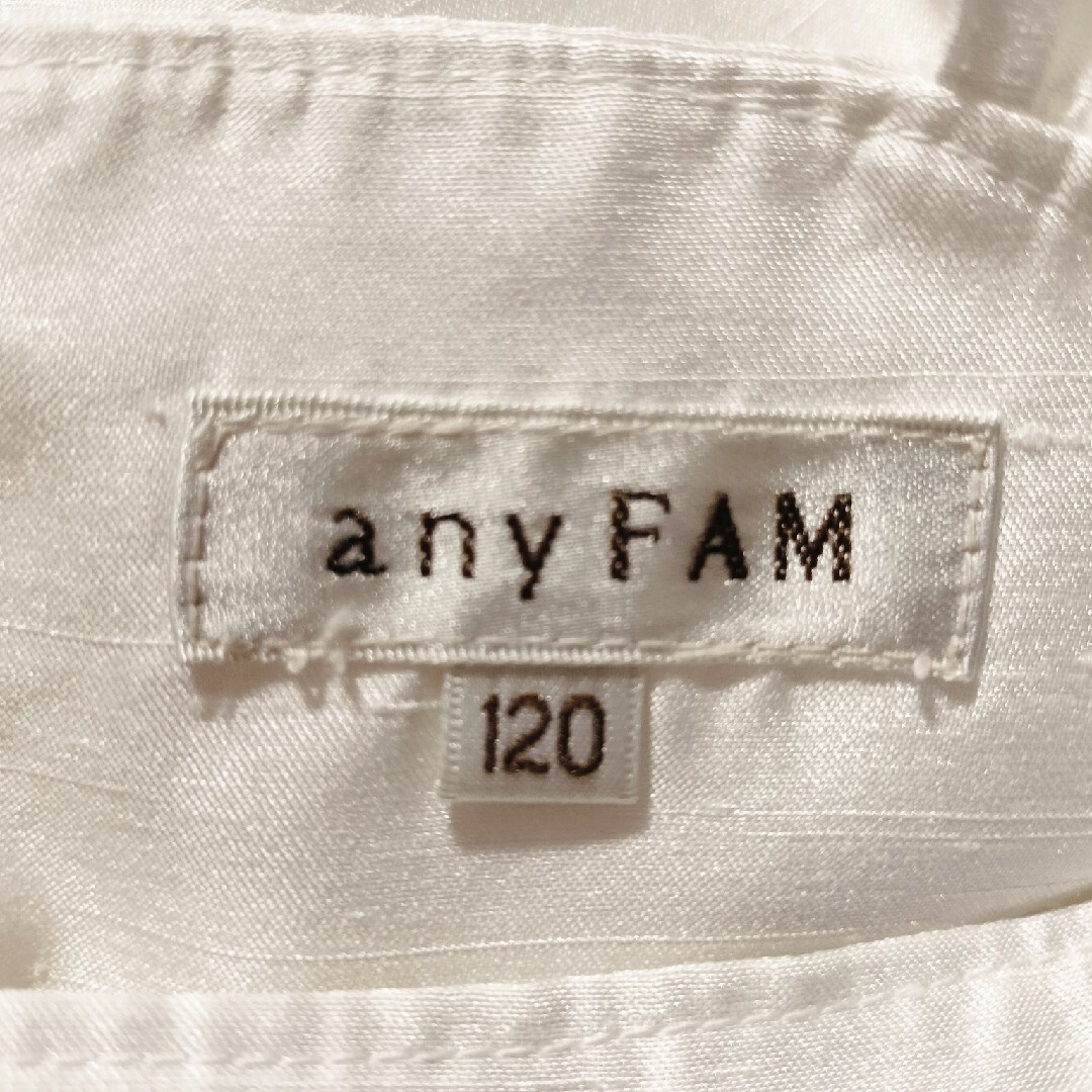 anyFAM(エニィファム)のany FAM ドレス 120cm キッズ/ベビー/マタニティのキッズ服女の子用(90cm~)(ドレス/フォーマル)の商品写真