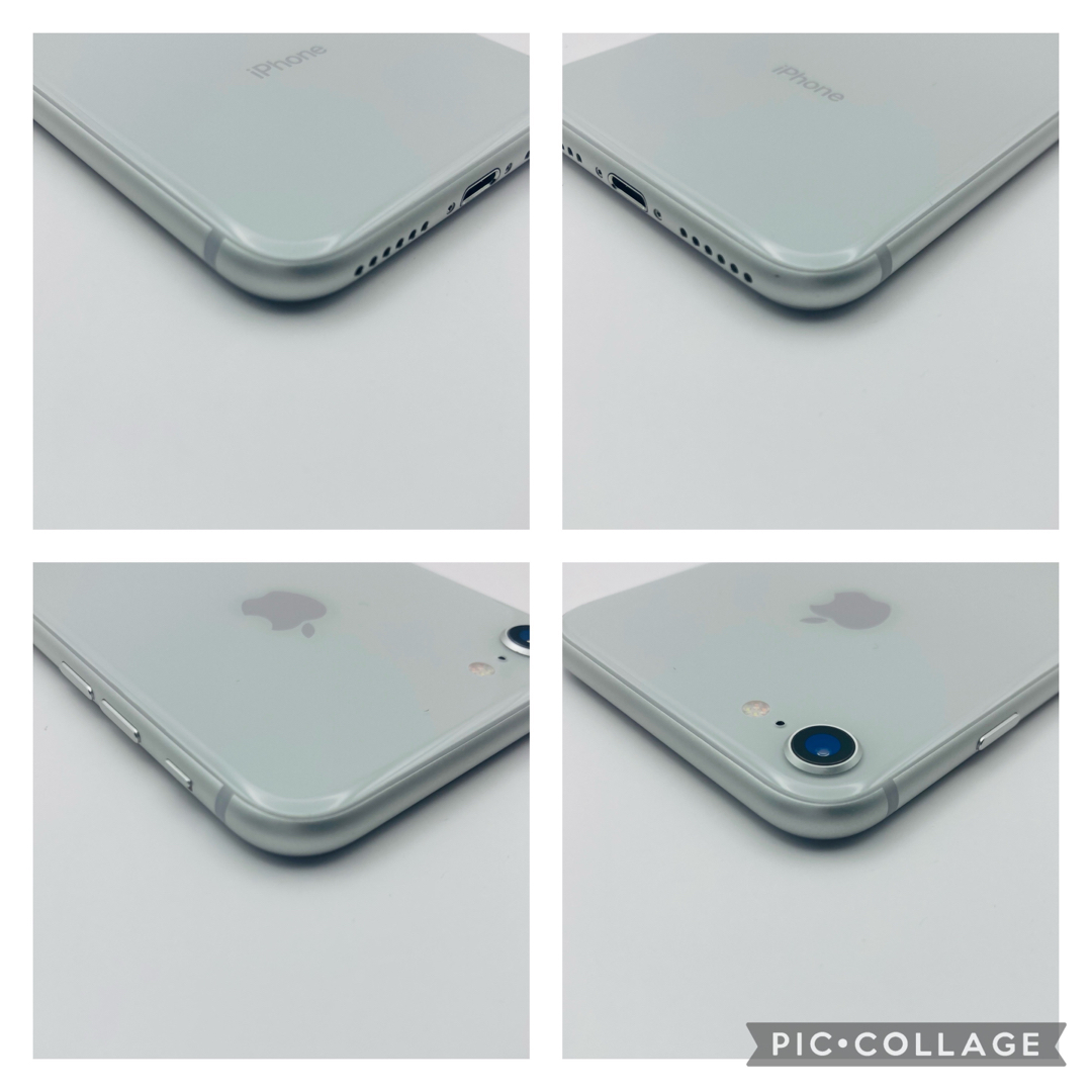 iPhone - 極美品 特典 iPhone 8 Silver 64GB SIMフリー 100%の