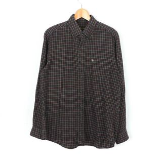 エーグル(AIGLE)のエーグル シャツ 長袖 チェック アウトドア トップス メンズ Lサイズ ネイビー AIGLE(シャツ)