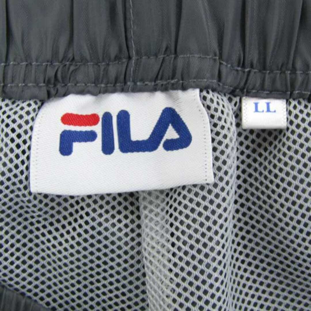 FILA(フィラ)のフィラ ロングパンツ ウィンドブレーカー スポーツウエア 大きいサイズ メンズ LLサイズ ダークグレー FILA メンズのパンツ(その他)の商品写真