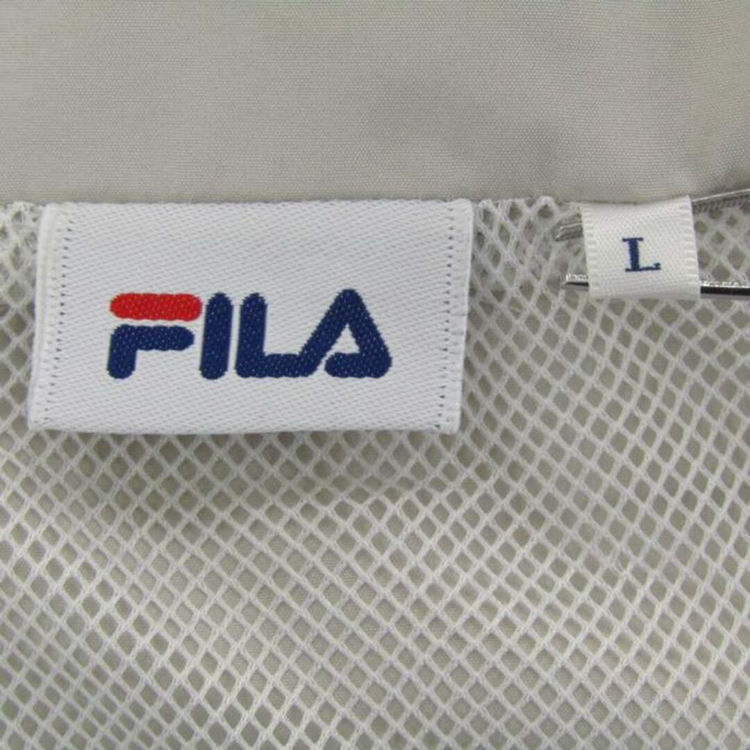 FILA(フィラ)のフィラ ナイロンジャケット ウィンドブレーカー スポーツウエア メンズ Lサイズ グレー FILA メンズのジャケット/アウター(ナイロンジャケット)の商品写真