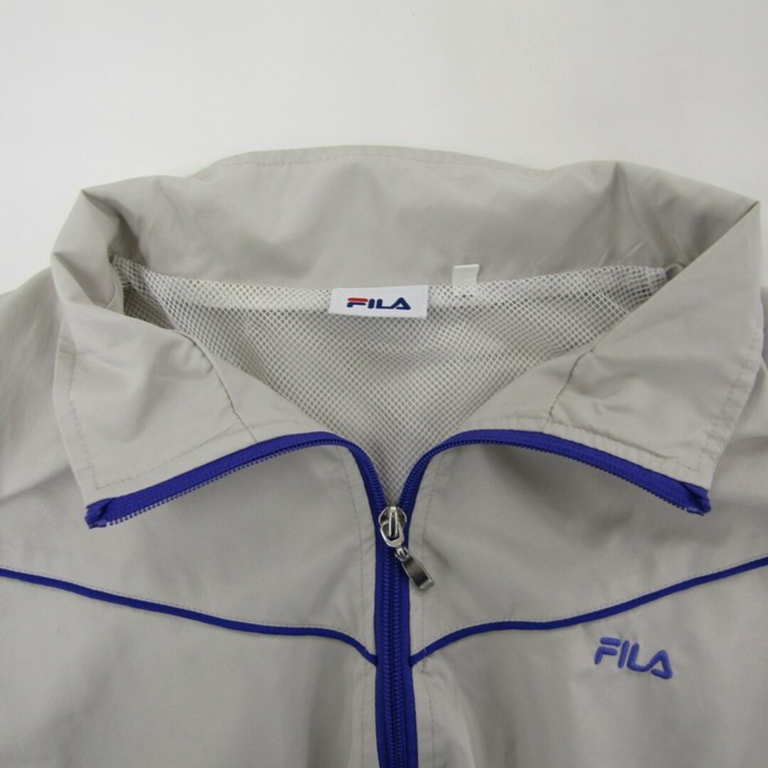 FILA(フィラ)のフィラ ナイロンジャケット ウィンドブレーカー スポーツウエア メンズ Lサイズ グレー FILA メンズのジャケット/アウター(ナイロンジャケット)の商品写真