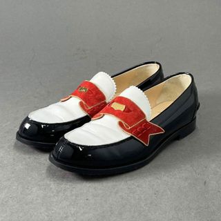 クリスチャンルブタン(Christian Louboutin)の18i17 イタリア製 Christian Louboutin クリスチャンルブタン レザー コイン ローファー 革靴 シューズ 35.5 レザー レディース(ローファー/革靴)