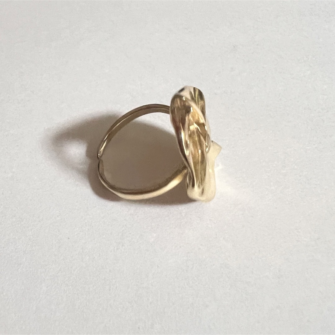 シルバー925 サークル アシメ リトルホロウ 朝顔 韓国 指輪 ゴールドリング メンズのアクセサリー(リング(指輪))の商品写真