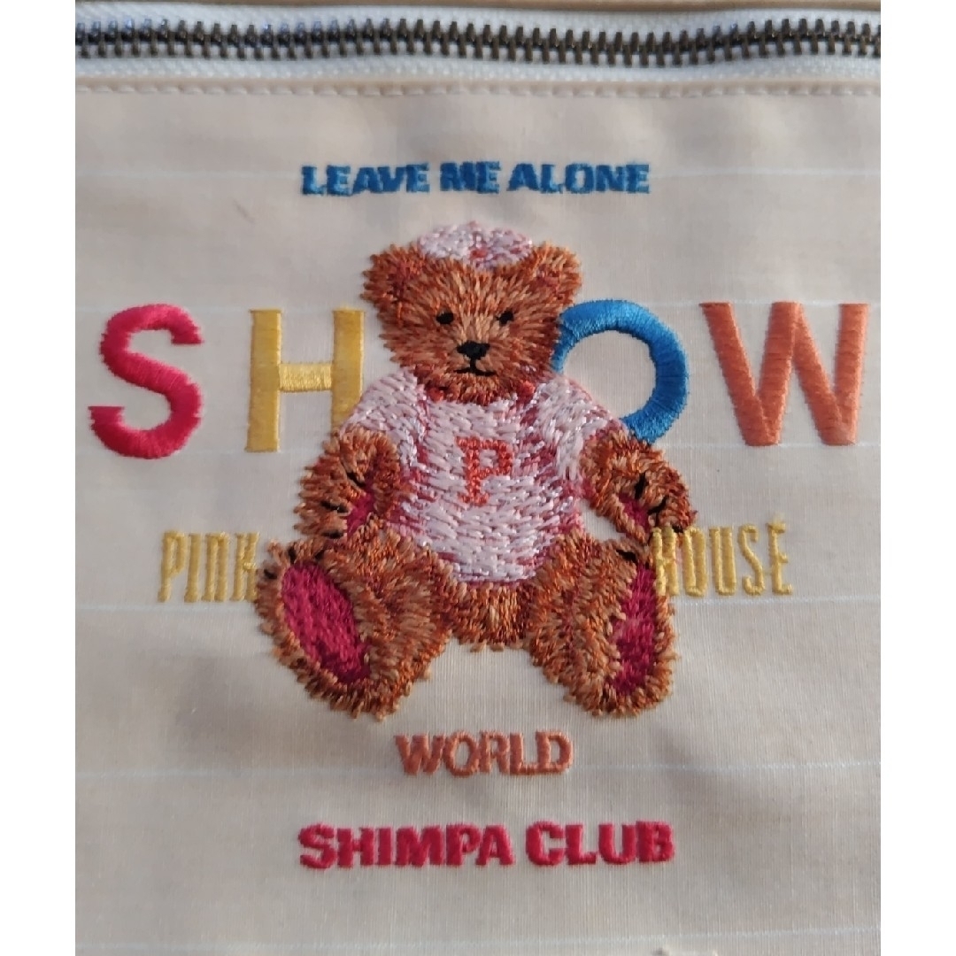 PINK HOUSE(ピンクハウス)のピンクハウス　くまの刺繍のリュック　難有品 レディースのバッグ(リュック/バックパック)の商品写真