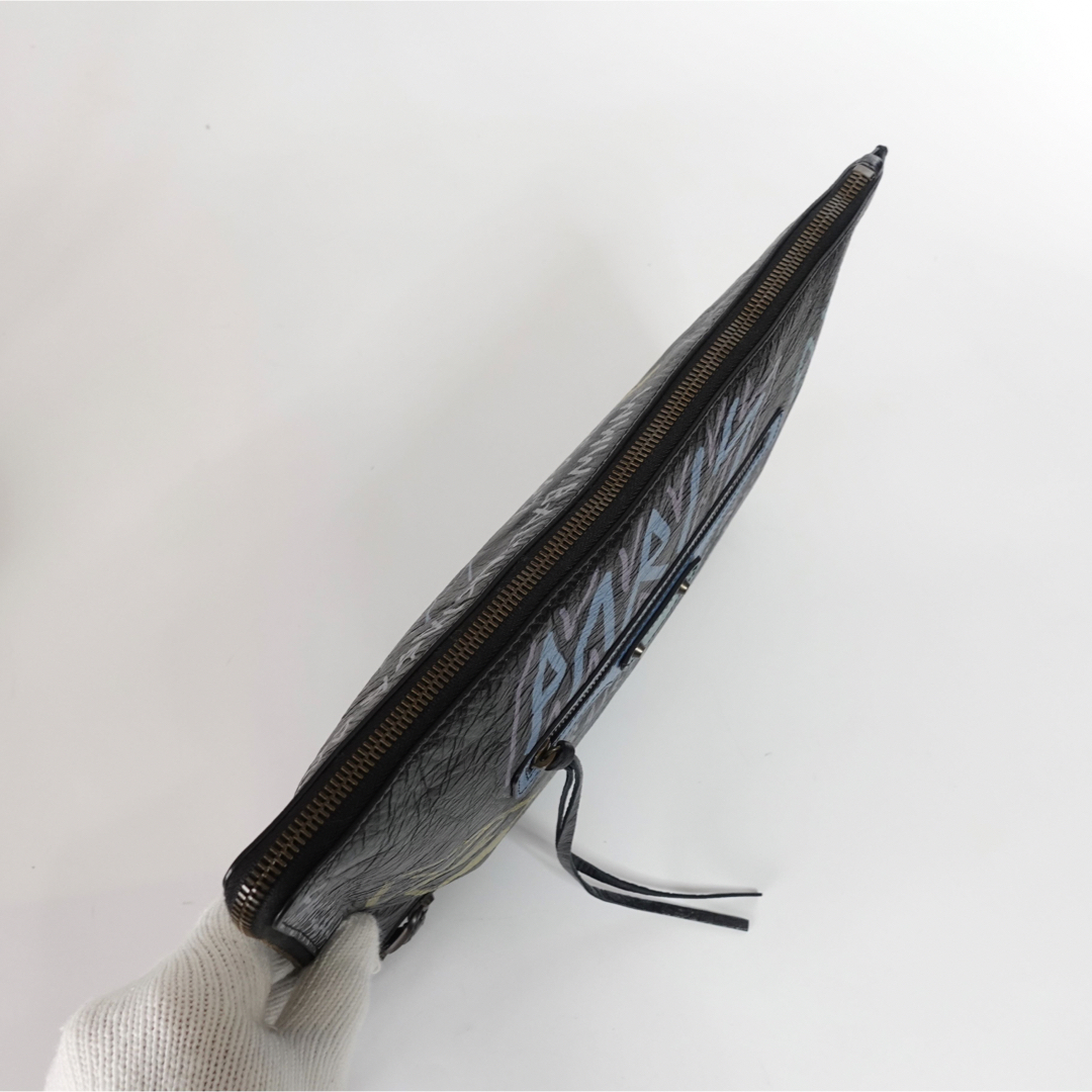 Balenciaga(バレンシアガ)の【美品】バレンシアガ　クラッチバッグ　セカンドバッグ　グラフィティ　黒 メンズのバッグ(セカンドバッグ/クラッチバッグ)の商品写真