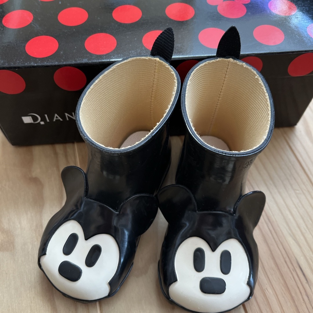 Disney(ディズニー)のダイアナ　ミッキー　長靴　14cm キッズ/ベビー/マタニティのベビー靴/シューズ(~14cm)(長靴/レインシューズ)の商品写真
