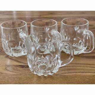 イシヅカガラス(石塚硝子)のアデリア60 ルック  ビアジョッキ ビールグラス 4個セット(グラス/カップ)