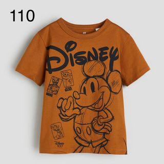 エイチアンドエム(H&M)の《新作》h&m  ディズニー100周年  ミッキーマウスTシャツ　110-115(Tシャツ/カットソー)