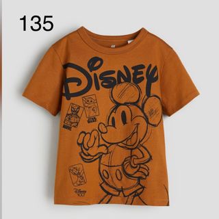 エイチアンドエム(H&M)の《新作》h&m  ディズニー100周年  ミッキーマウスTシャツ　135-140(Tシャツ/カットソー)