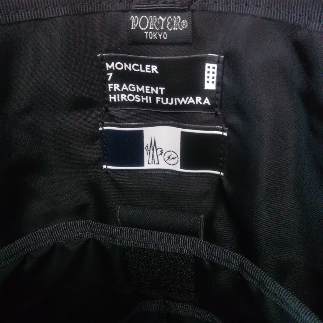 MONCLER(モンクレール)のモンクレール × フラグメント × ポーター コラボ トートバッグ 黒 ブラック メンズのバッグ(トートバッグ)の商品写真