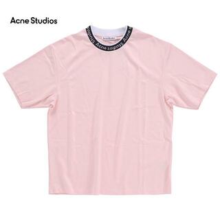 アクネストゥディオズ(Acne Studios)のAcne Studios アクネ ストゥディオズ Extor logo Rib BL0221 PINK Tシャツ 半袖 as0057 ピンク(Tシャツ/カットソー(半袖/袖なし))