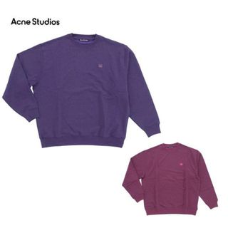 アクネストゥディオズ(Acne Studios)のAcne Studios アクネ ストゥディオズ Forba Melange face CI0054 BMZ / 415 フェイス スウェット トレーナー as0061 ピンク(スウェット)