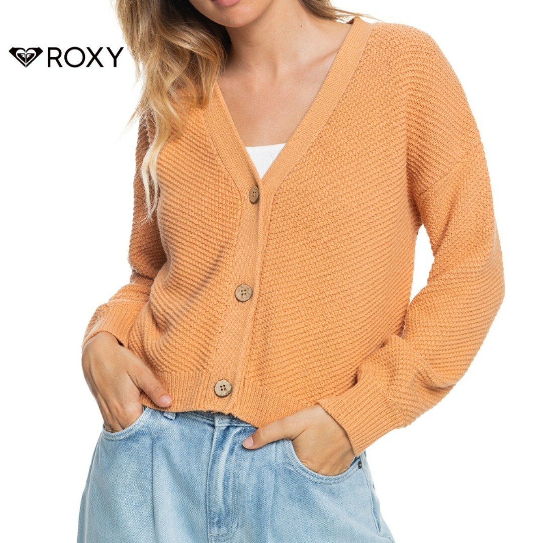 Roxy(ロキシー)のROXY ワッフルニット カーディガン レディースのトップス(カーディガン)の商品写真