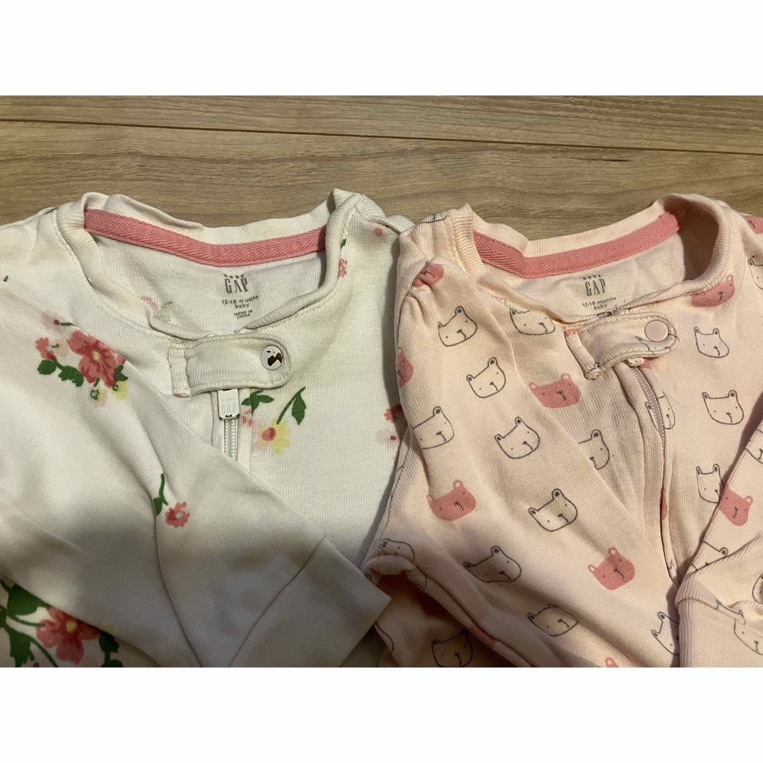 babyGAP(ベビーギャップ)のGAP ベビー服　ロンパース　ファスナー　80 90 春 キッズ/ベビー/マタニティのベビー服(~85cm)(ロンパース)の商品写真