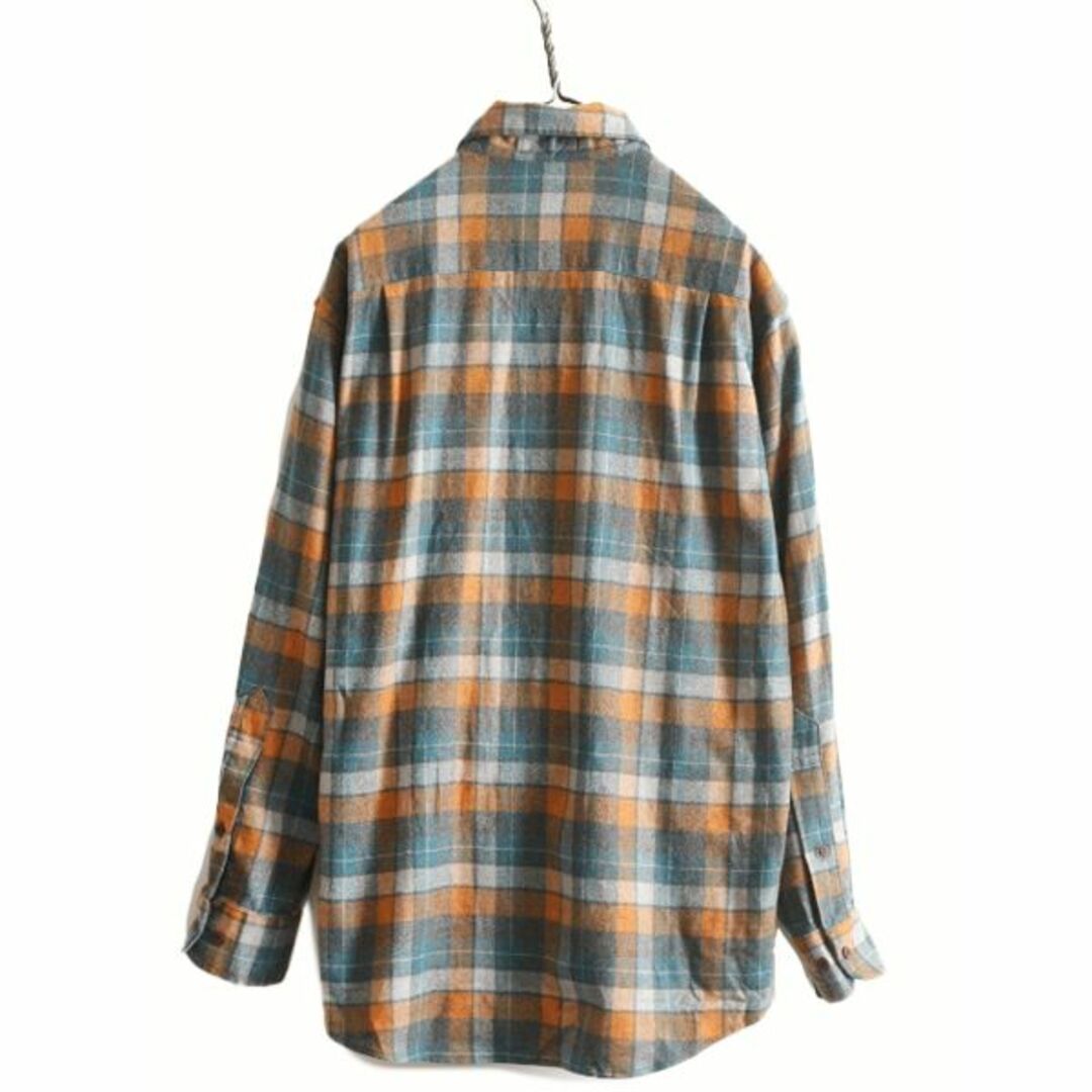 PENDLETON(ペンドルトン)のUSA製 ペンドルトン チェック ウール シャツ メンズ M / 古着 PENDLETON FIELD SHIRT 長袖シャツ ポケット付き マルチカラー ウールシャツ  メンズのトップス(シャツ)の商品写真