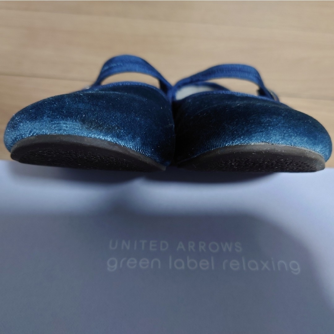 UNITED ARROWS green label relaxing(ユナイテッドアローズグリーンレーベルリラクシング)のストラップ付きぺたんこパンプス キッズ/ベビー/マタニティのキッズ靴/シューズ(15cm~)(フォーマルシューズ)の商品写真